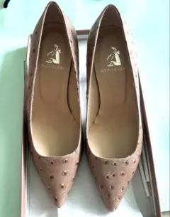 オーストリッチ本革 BOUTIQUE OSAKI ベージュ パンプス 23cm
