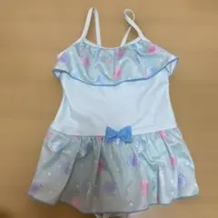 女の子用フリル付き貝殻ワンピース水着