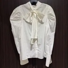 FRAY ID　ボウタイブラウス　パフスリーブ　サイズ0