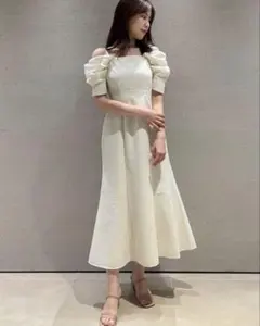 ジャスミン☆ボーダーズアットバルコニー　サブリナ　ワンピース　36 ジャスミン様専用☆ボーダーズアットバルコニー サブリナ ワンピース