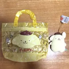 ポムポムプリン ビニールバッグ マスコット 2点セット