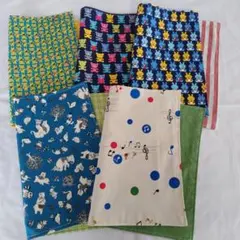 【25×35サイズ】小さめランチョンマット5枚セット　No.5　ハンドメイド