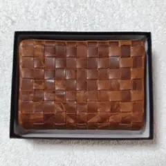 ソラチナ 二つ折り財布 馬革 メッシュ ririファスナー