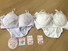 ノンワイヤーブラ・ショーツセット×2 Mのサムネイル