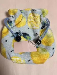 【訳あり】FEILAR フェイラー　レモン柄　巾着ポーチ