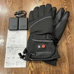 電熱グローブ　バッテリー2個付 スマホ対応 バイク グローブ 手袋　フリーサイズ