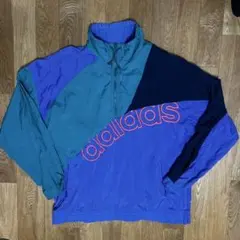 ヴィンテージ アディダス プルオーバーウインドブレーカー ジャケット L