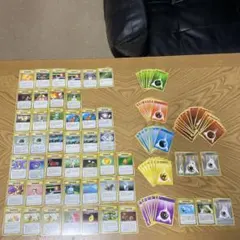 旧裏　トレーナーカード　エネルギーカード　３枚表裏に折れ汚れ有