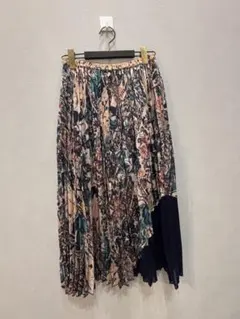 【eimy istoire 】花柄プリーツスカート Fサイズ