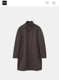 PLST プレシャスニットメルトンスタンドカラーコート（マシンウォッシャブル）