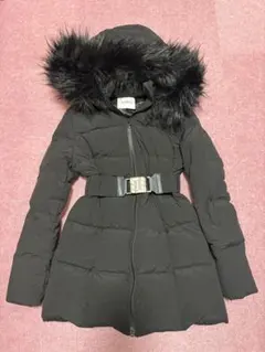 GYDA 【TINY低身長向け】 ベルト付きロングダウンコート