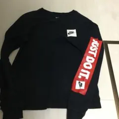 Nike 黒 長袖カットソー JUST DO IT.