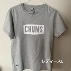 CH U M SレディースLサイズTシャツ グレー