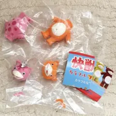 ① 快獣ブースカ カラフルフロッキー オレンジ ピンクセット ガチャガチャのサムネイル