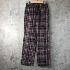 Y755古着　チェックパンツ　パジャマパンツ　赤　黒　グレー　白　90s Y2K