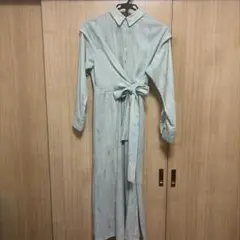 CLANE LINE TWIST ロング マキシワンピース ウエストデザイン