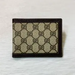 希少　GUCCI グッチ　ヴィンテージ　二つ折り　財布　お札入れ　カードケースのサムネイル