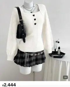 SHEIN Elamini ハート柄 レディースセーター