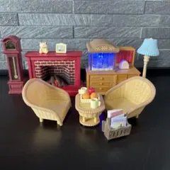 シルバニアファミリー　水そうのあるリビング　2007年　セ-154　光る家具