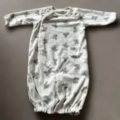 petit main クマ柄 ツーウェイ・ドレスオール