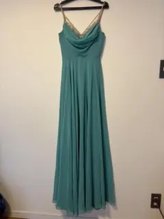 AngelR エンジェルアール シフォンビジューロングドレス