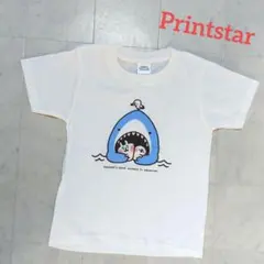 Printstar　Tシャツ　120　白色　カナヘイ　サメのサムネイル