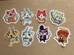 妖怪ウォッチ　刺繍ワッペン（アイロン接着） まとめ売り8個セット