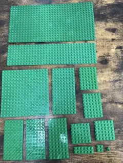 LEGO レゴ 緑 プレート 土台パーツ まとめ売り 基礎板 多サイズ