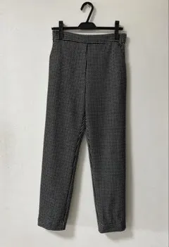 Golftini レディース アンクル丈 ゴルフ パンツ チェック グレー M