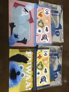 スシロー パペットスンスン コラボ クリアポーチ ステッカー 2種セット