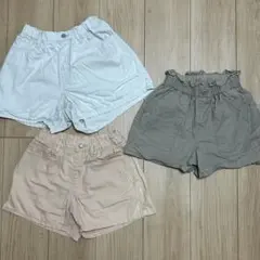 GU ハーフパンツ 3色セット 140サイズ130サイズ UNIQLO