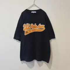 U.S. POLO ASSN Tシャツ ロゴ刺繍 紺色　ネイビー M 半袖