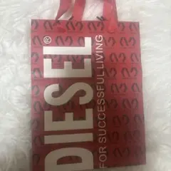 DIESEL 赤色ショッパー