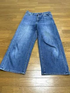 UNIQLO JEANS ワイドクロップドパンツ　26インチのサムネイル