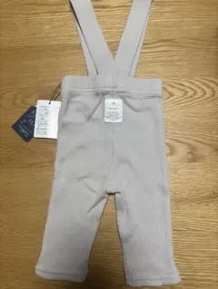 新品未使用　バースデイ　サスペンダー付きレギンス　70cm グレージュ