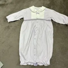 50〜70薄紫色 リボン付き ツーウェイ・ドレスオール