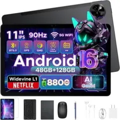 【新品未開封】P11 アンドロイドタブレット, 48GB+128GB+2TB拡張のサムネイル