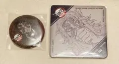 鬼滅の刃 お楽しみくじ ダイニング 缶バッジ コースター 黒死牟 2点セット