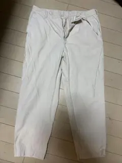 GU メンズ　コーデュロイパンツ　ホワイト XL