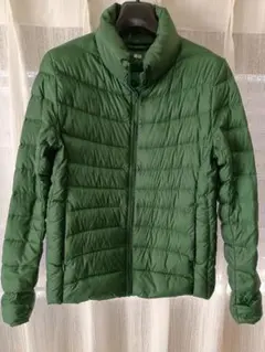 UNIQLO グリーン ダウンジャケット M　レディース