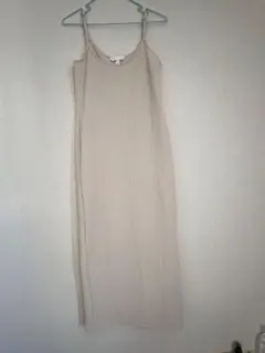 H&M ベージュ キャミワンピース S