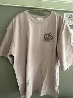 pium shopping bunny オーバーサイズ半袖Tシャツ ピンク - メルカリ