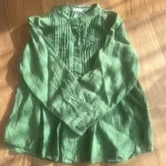 D*g*y グリーン リネンシャツ