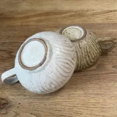 未使用品 2点セット伊藤豊　花紋スープカップのサムネイル