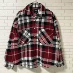 ZARA ザラ シャツ チェックシャツ M 長袖 起毛