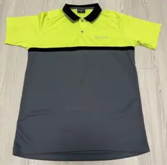 【美品】TaylorMade ポロシャツ イエロー/グレー
