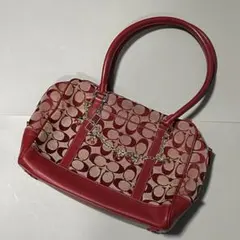 Old Coach Mini Boston Bag in Red