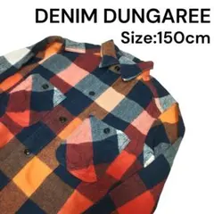 DENIM DUNGAREE チェックシャツ 長袖 150cm