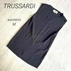 【トラルサンディ】ニットベスト ジレ チュニック ワンピース M ジレ 極美品