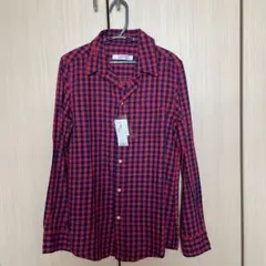 BACK NUMBER チェック 長袖シャツ S